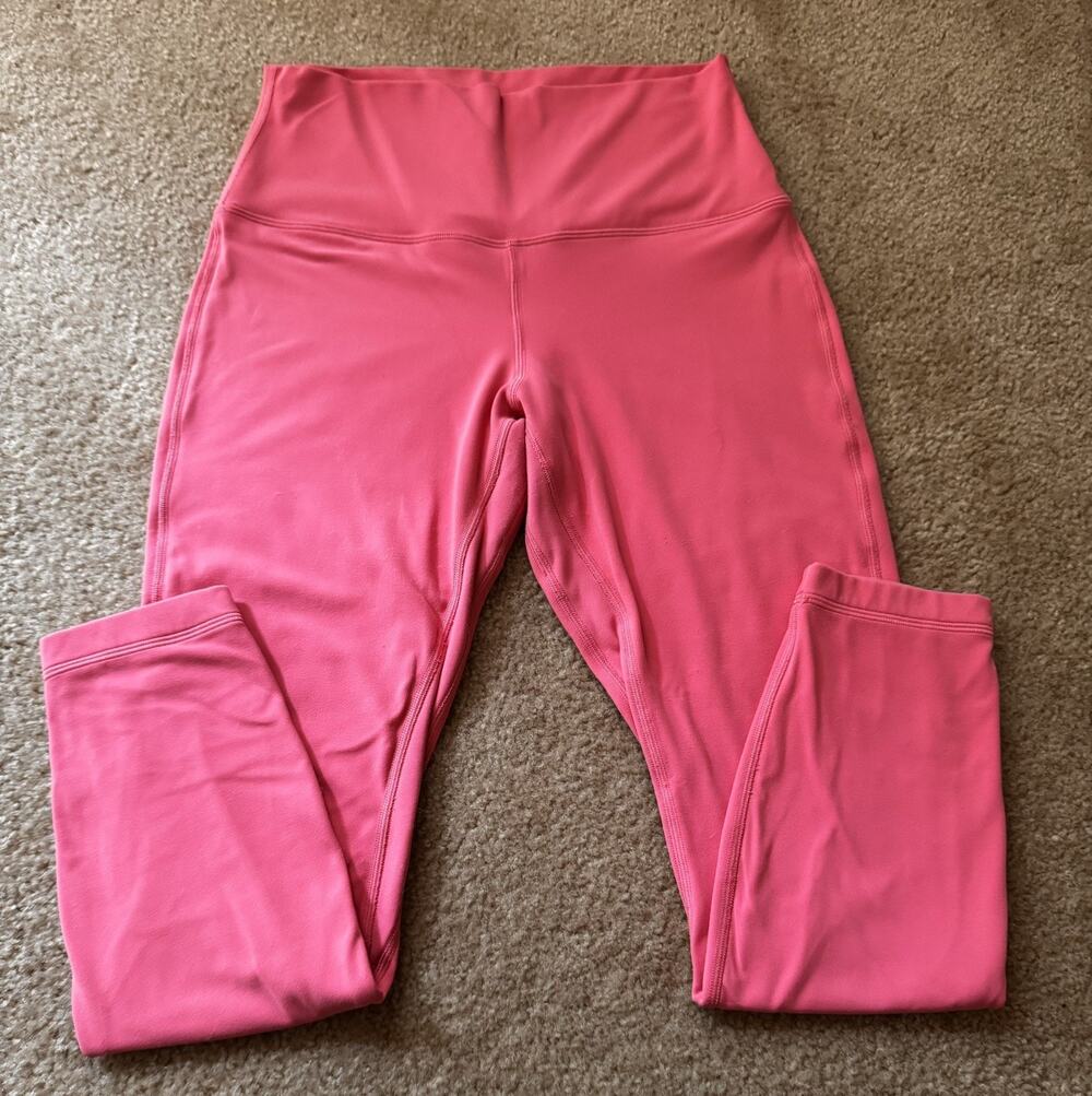 Lululemon Align High Rise Leggings Pink Nulu Yoga Pants Womens Size 8